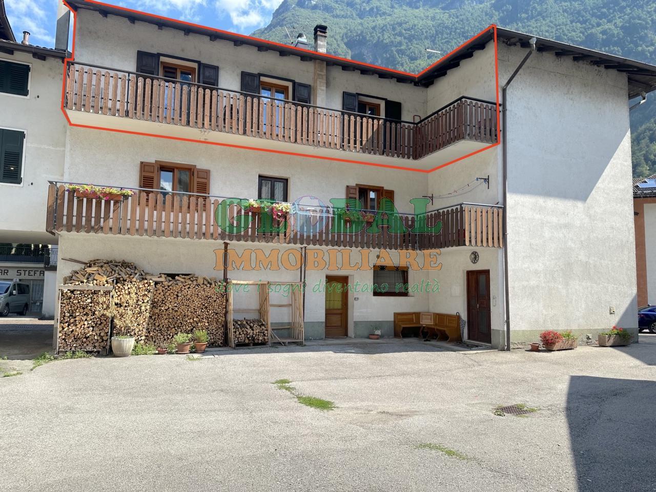 Grigno Ampio appartamento su due livelli con garage, terrazzo e possibilità di ricavare due unità abitative a Tezze di Grigno