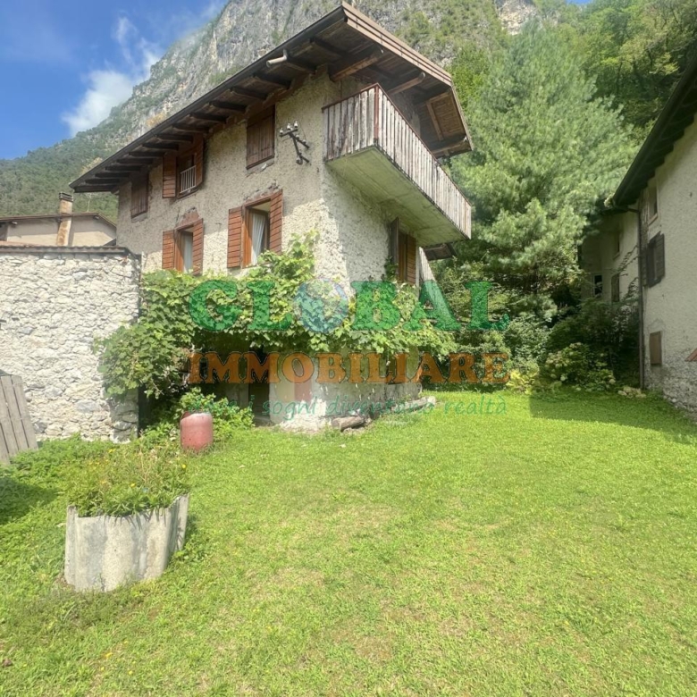 Grigno Piazza Dante casa singola con 2 appartamenti, 2 cantine e giardino